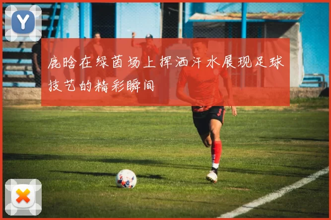 鹿晗在绿茵场上挥洒汗水展现足球技艺的精彩瞬间